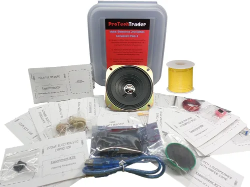 Vista 4 de Make: componentes electrónicos 2da Edición paquete de segunda edición. El kit sigue el último modelo: Electronics (2015) libro educativo de Charles