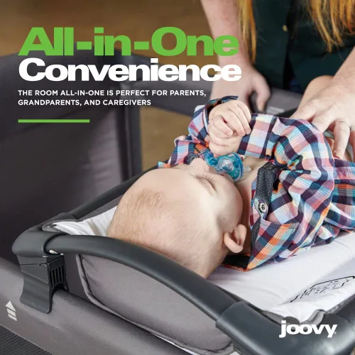 Vista 3 de Cuna corral JOOVY para recámara de bebé, Carbón