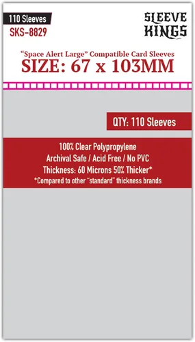Vista 30 de Sleeve Kings Fundas para tarjetas estándar, 110 unidades, transparentes de 60 micrones de grosor, tamaño mini (1.575 x 3.504 in), compatibles