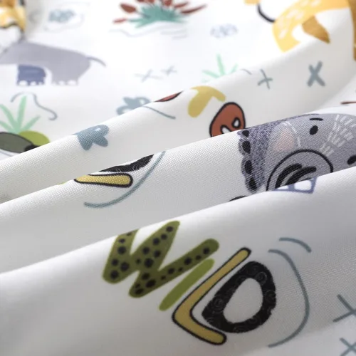 Vista 6 de JEELLIGULAR Conjunto de ropa de verano para bebé niño de manga corta con botones y pantalones cortos, trajes casuales para caballeros de 1 a 6 años