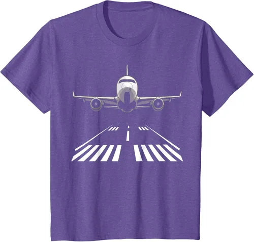 Vista 16 de Airplane Take Off Runway Pilot Jet T-Shirt Negro