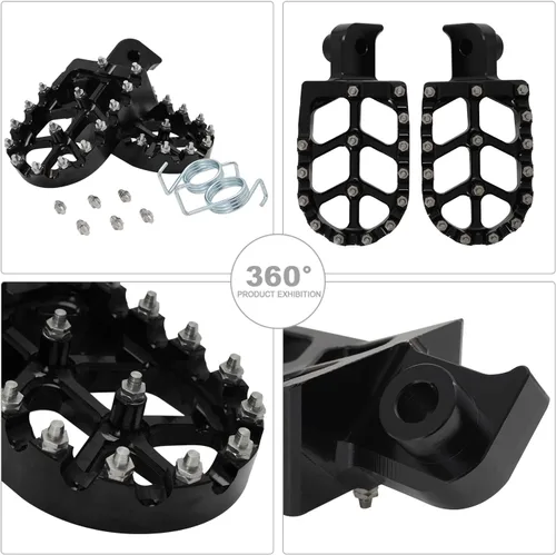 Vista 7 de Funparts Estriberas para Dirt Bike Estriberas de Motocicleta Pedales Reposapiés CNC para Apollo RFZ 125 DBX15 X18 X19 Tao Tao DB17 DB27 SSR