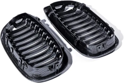 Vista 3 de CORP - Parrilla frontal de fibra de carbono izquierda y derecha, compatible con E46 serie 3 Coupé Cabriolet 2 puertas LCI Facelift