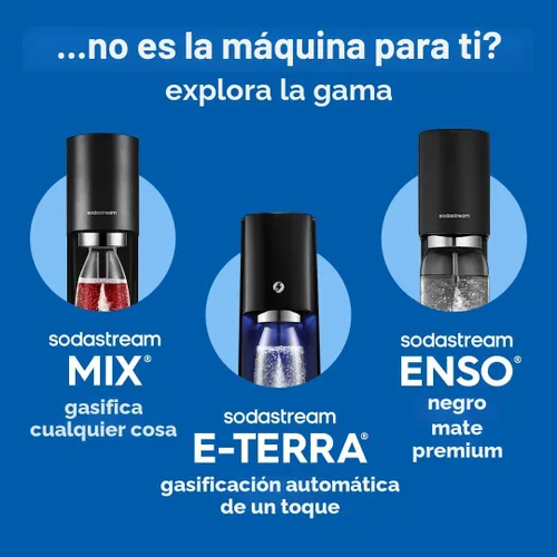 Vista 7 de SodaStream Enso - Kit para hacer agua con gas (negro) - incluye CO2, botella de carbonatación de 32 FL Oz. VISTO-EN-TV
