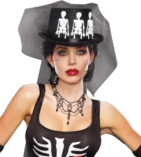 Vista 3 de Dreamgirl - Conjunto de disfraz para mujer con sombrero