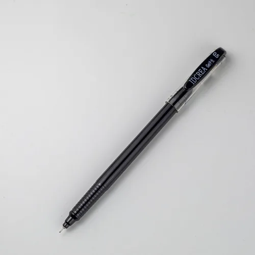 Vista 2 de Bolígrafos de tinta de gel de punta fina de 0.020 in, tinta negra para oficina y trabajo escolar (negro, paquete de 12)