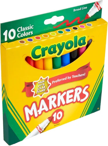 Vista 5 de Crayola 10 unidades. Marcadores trazo ancho originales, clásicos, 1, Variados