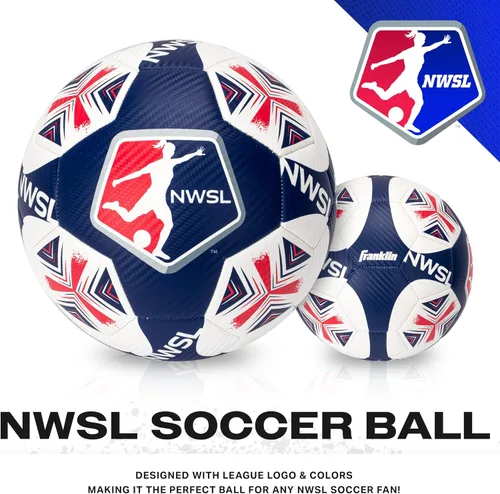 Vista 3 de Franklin Sports - Pelotas de fútbol del equipo NWSL - Pelotas de fútbol para niños + adultos - Pelotas de fútbol para niños + niñas - Pelota