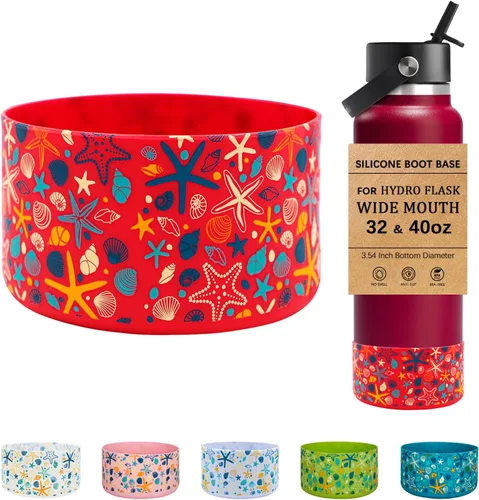 Vista 32 de HEYSKAY - Base de silicona para botella de agua Hydro Flask de boca ancha de 32 a 40 onzas