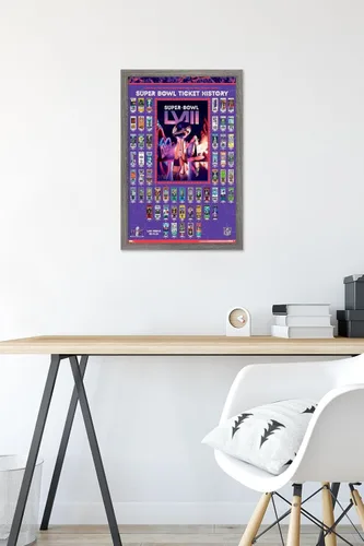 Vista 6 de Trends International NFL League - Póster de pared para collage de boletos del Super Bowl LVIII
