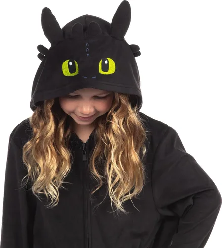 Vista 4 de INTIMO Cómo entrenar a tu traje de Dragon Union Pijama con capucha sin dientes para niños