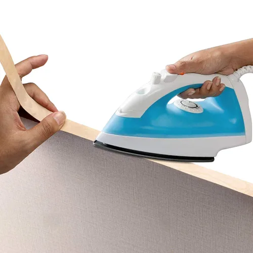 Vista 7 de Skelang Rollo de Banda de Borde de Chapa de Madera de Arce de 2" x 50' Preencolada para Planchar con Adhesivo Termofusible Cinta de Madera Flexible