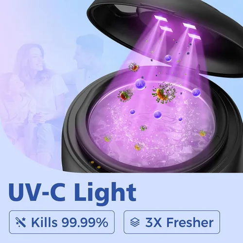Vista 8 de Máquina Limpiadora Ultrasónica de Retenedores Impermeable con Tanque de Agua Removible de 180ml – Limpiador Ultrasónico de 45kHz para Protectores