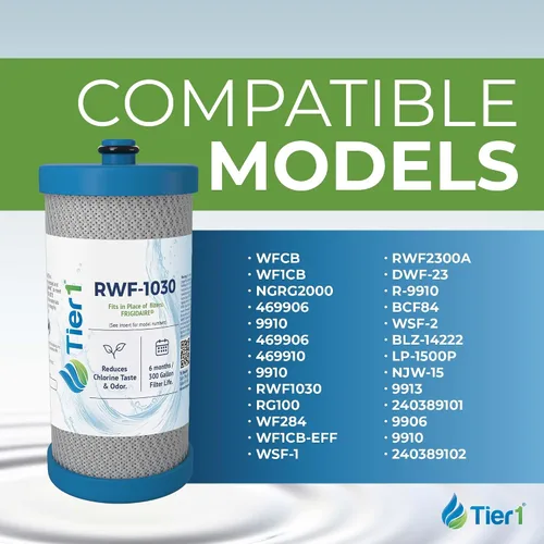 Vista 3 de Tier1 Filtro de agua para refrigerador RWF1030 WF1CB Reemplazo para Kenmore 469906, RG100, WF284, NGRG2000, PS503627, 469910, 9910 El filtro