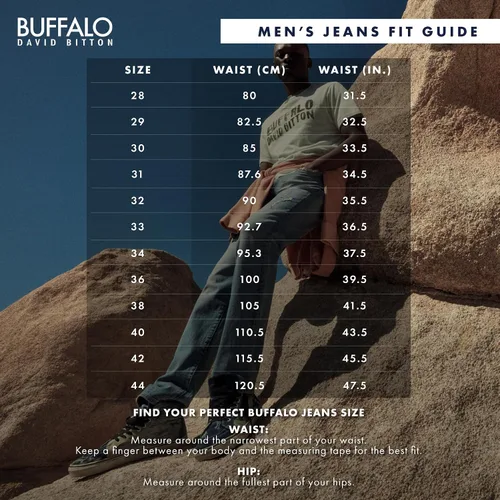 Vista 5 de Buffalo David Bitton Jeans rectos relajados para hombre