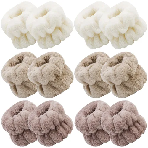Vista 11 de WHAVEL 6 pares de pulseras absorbentes para spa, toallas de muñeca para evitar que el líquido se derrame por los brazos