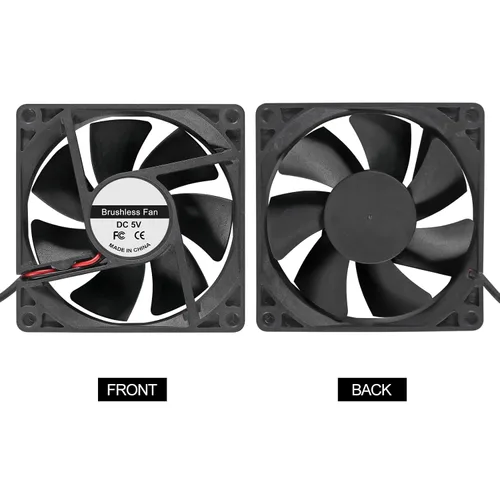 Vista 3 de 4pcs 8025 Ventilador de enfriamiento 3.150x3.150x0.984 in DC 5V USB Cooler Brushless 3.150 in XH2.54 para DIY PC PC PC Case (5V USB)