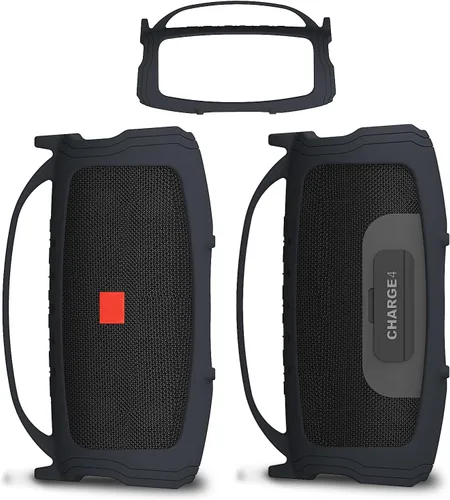 Vista 5 de Funda de silicona compatible con altavoz Bluetooth portátil JBL Charge 4/5, funda suave para altavoces Bluetooth JBL Charge 4/5