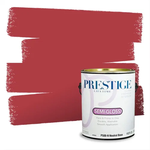 Vista 394 de Prestige Paints Pintura exterior e imprimación en uno, 1 galón, plano, coincidencia comparable de Valspar* Amber Rose*