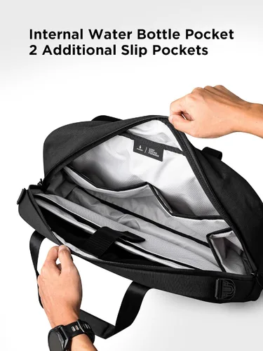 Vista 7 de ALPAKA Bravo Brief - Portafolio para laptop de 16 pulgadas, bolsa de hombro de negocios con protección contra la intemperie, bolsa de mensajero