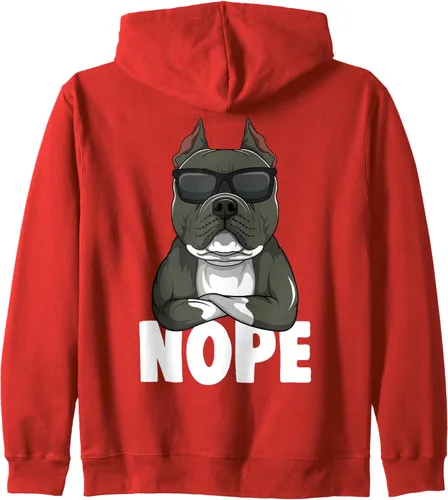 Vista 21 de American Bully - Sudadera con capucha con cremallera para perro, Negro