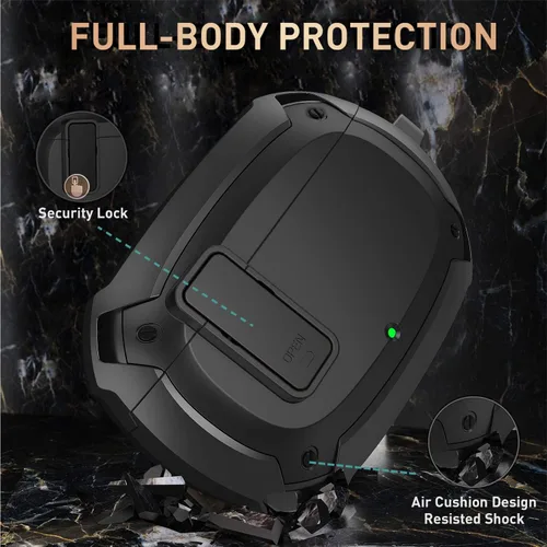 Vista 2 de Compatible con funda para Beats Studio Buds/Buds+ 2021/2023, [Bloqueo seguro] Funda protectora Cool Beats Studio Buds Plus para hombres y mujeres