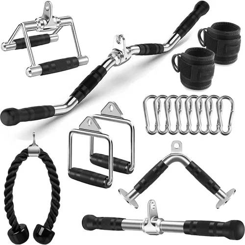 Vista 9 de Accesorio para Máquina de Cable, Accesorios de Jalón LAT, Accesorios de Gimnasio en Casa, Accesorio de Jalón para Tríceps