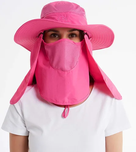 Vista 23 de Gorra de pesca Ddyoutdoor™ 07–281. Moda, verano, protección solar al aire libre, con cuello y visera de ala ancha