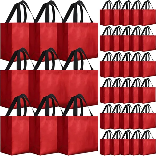 Vista 35 de Eccliy - 80 bolsas de regalo reutilizables, tamaño mediano, color negro