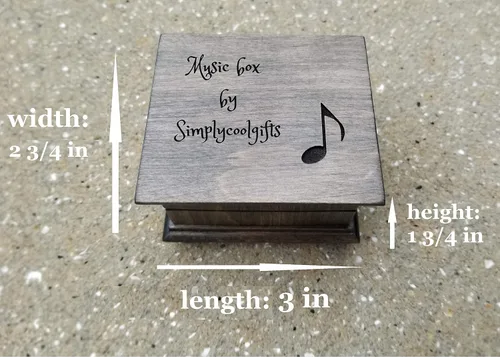 Vista 5 de Regalo para hija, caja de música de oso Winnie the Pooh con amor en la parte superior, la personalización en la parte inferior está disponible