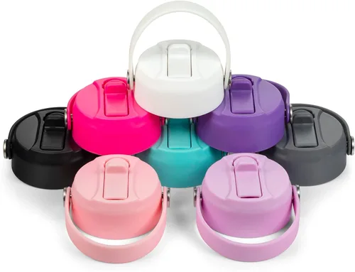 Vista 6 de FLORAPELL Tapa de popote para botellas de agua de boca ancha Hydro Flask, tapas superiores con popote compatible con Hydro Flask de 32 y 40 onzas