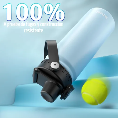 Vista 5 de baab Botella de Agua para Niños de 18 oz, Botella de Agua Aislada para Niños con Tapa de Boquilla Bloqueable y Calcomanías, Taza de Agua para Niños