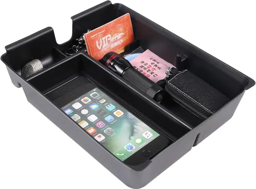 Vista 3 de Bandeja organizadora de control central para Honda Pilot 2023 2024, pasamanos de consola central automática, caja de almacenamiento de privacidad
