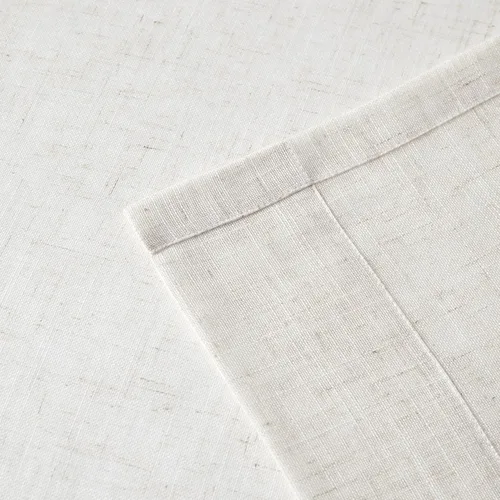 Vista 5 de WEST LAKE cortinas de lino natural con pinzas plegadas de 63 pulgadas de largo, 2 paneles, cortinas de estilo rústico para sala de estar