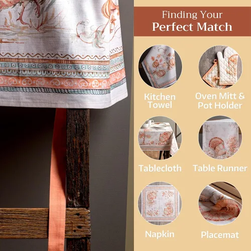 Vista 845 de Maison d' Hermine Delantales para mujer con bolsillo, 100% algodón (27.50 x 31.50 pulgadas)