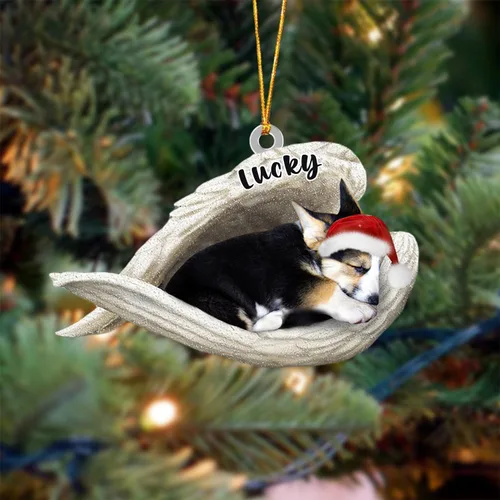 Vista 147 de Ángel durmiente de Afghan Hound para Navidad, adorno personalizado con el nombre del perro, adorno de Navidad personalizado para amantes de perros