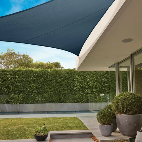 Vista 9 de Kit Premium de Vela de Sombra Coolaroo - 95% de Bloqueo UV, Grado Comercial, Acabado Mate de Lujo, con Herramientas de Acero Inoxidable