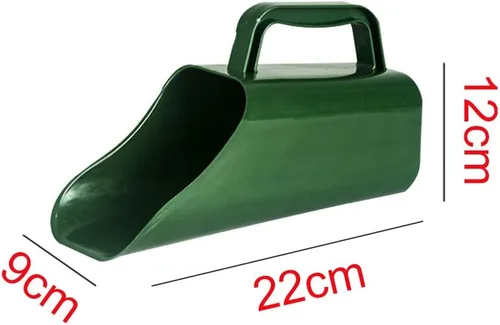 Vista 2 de Pala de plástico para jardín, cuchara de plástico multifunción para suelo de jardín, cucharas de pala resistente al desgaste, herramienta