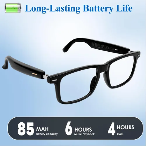 Vista 7 de Lentes inteligentes AI para hombres y mujeres – Gafas Bluetooth con traducción de 164 idiomas, lentes fotocrómicos, música y llamadas manos libres