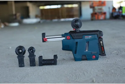 Vista 7 de BOSCH Kit extractor de polvo móvil GDE18V-26DB15 SDS-plus® Bulldog™ con (1) batería de alimentación avanzada CORE18V® de 4 Ah