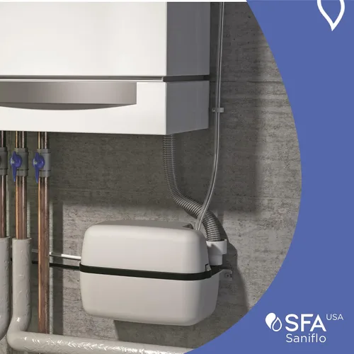 Vista 3 de SFA SANIFLO - Sanicondens - Bomba de condensado - Fácil instalación para calderas de condensación, sistemas HVAC y sistemas de calentadores de agua