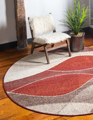 Vista 21 de Unique Loom Colección Otoño Alfombra de Área - Plantation (5' 3" Redonda, Multicolor/Beige)