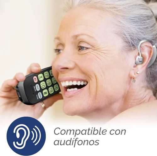 Vista 6 de VTech Teléfono Inalámbrico con DECT 6.0, Altavoz Dúplex Completo, Pantalla Iluminada, Teclado Retroiluminado, Identificador de Llamadas/Espera