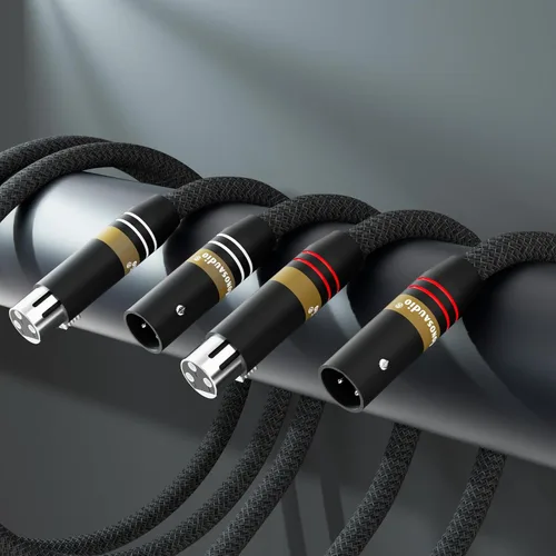Vista 6 de 17AWG Audiófilo XLR Cable OFC Cobre Plateado Plata 2XLR a 2XLR (1M)