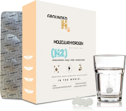 Vista 9 de H2 Tabletas de agua de hidrógeno molecular con magnesio antioxidante tableta de agua potable apoya la salud celular, combate el estrés