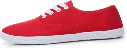 Vista 2 de VenusCelia - Tenis Rainbow de lona con agujetas, para mujer