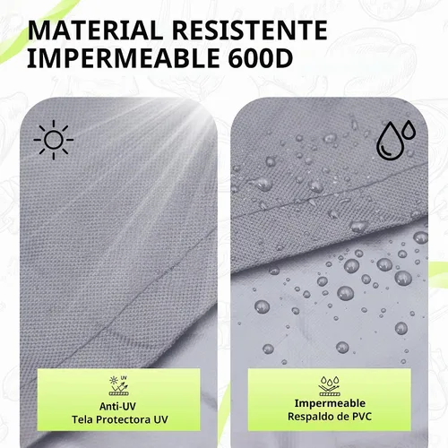 Vista 6 de NEXCOVER Funda para Parrilla de Barbacoa de Servicio Pesado - 30 Pulgadas, Impermeable, Resistente a la Decoloración, Resistente a Rasgaduras