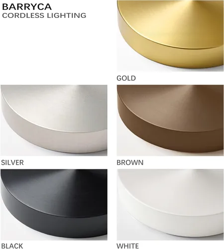 Vista 6 de Paquete de 2 Lámparas de Mesa Recargables Inalámbricas, 3 Temperaturas de Color y Regulable, IP54 Impermeable Operada por Batería, Luz LED Portátil