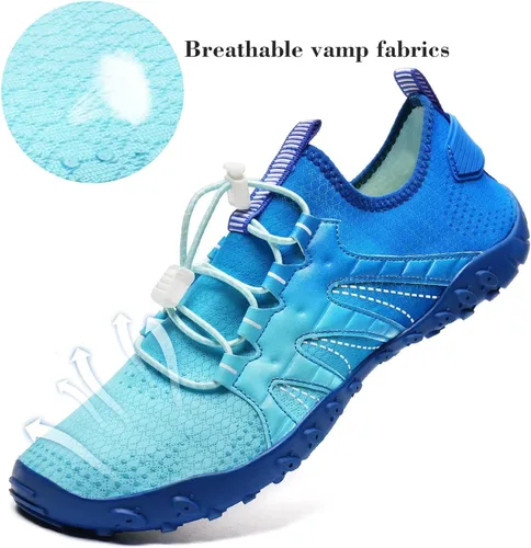 Vista 2 de Tenis impermeables para hombres y mujeres descalzo calcetín acuático de secado rápido para usar al aire libre calzado deportivo para kayak canotaje