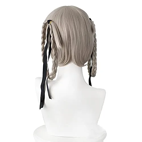 Vista 4 de Cosplay Wig Anime Kakegurui Compulsive Gambler Momobami Kirari wig Cosplay Costume Women Synthetic Hair Halloween Party Role Play +Hairnet